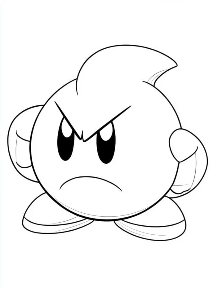 Kirby Zdarma omalovánka