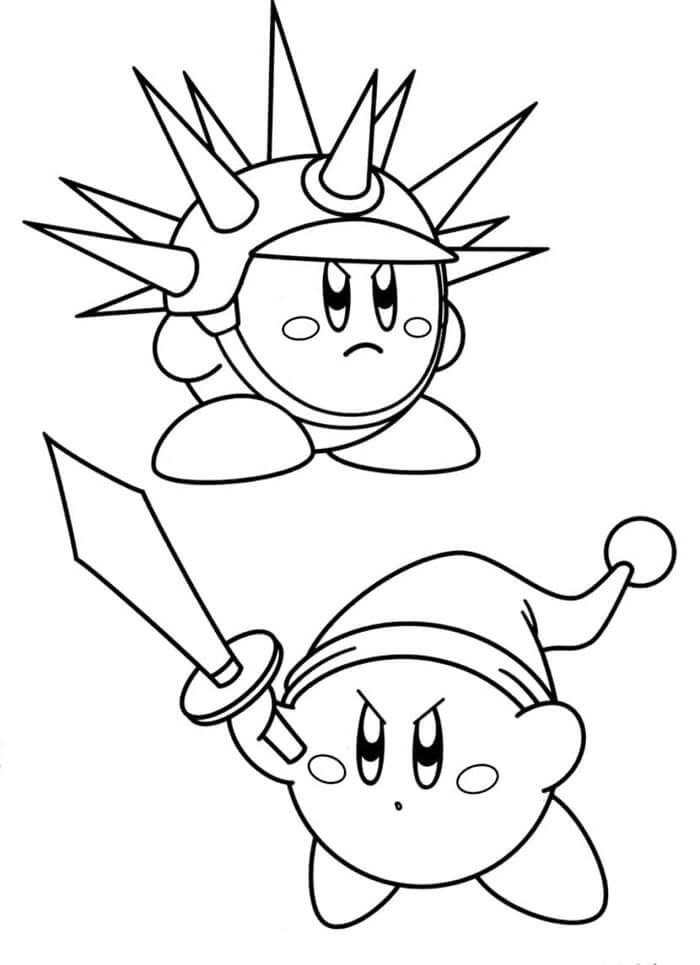 Kirby pro 1leté Děti omalovánka