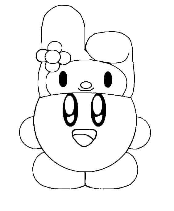 Kirby pro 3leté Děti omalovánka