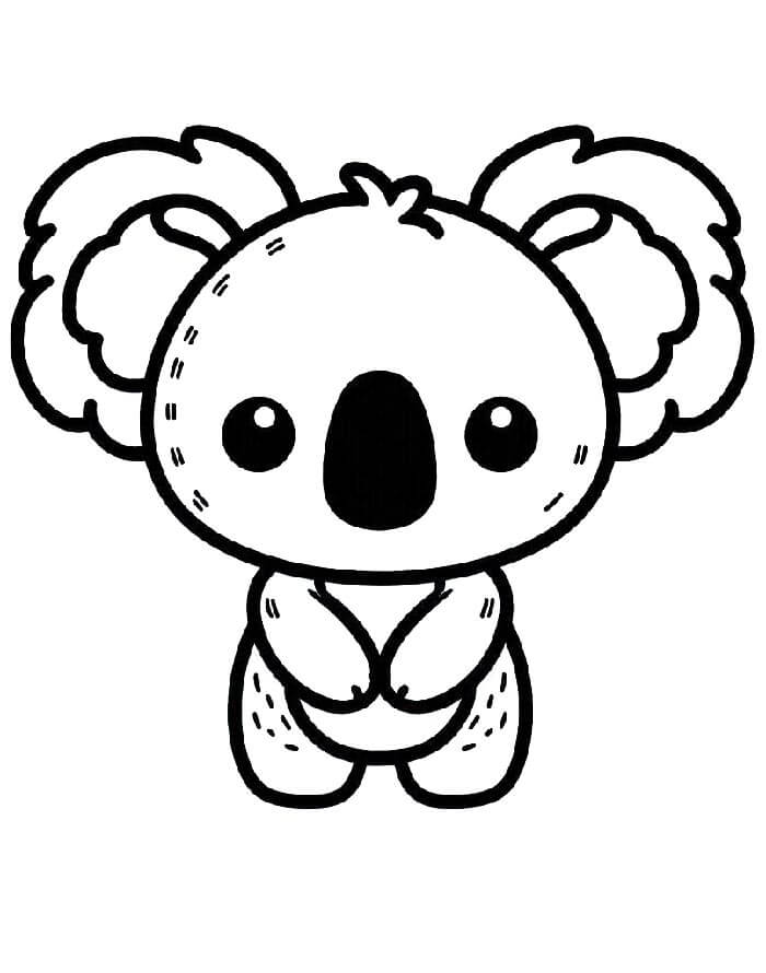 Koala pro 2leté Děti omalovánka