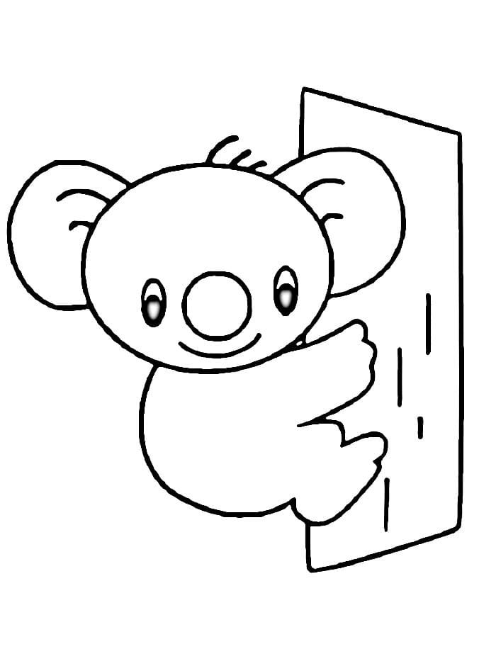 Koala pro 6leté Děti omalovánka