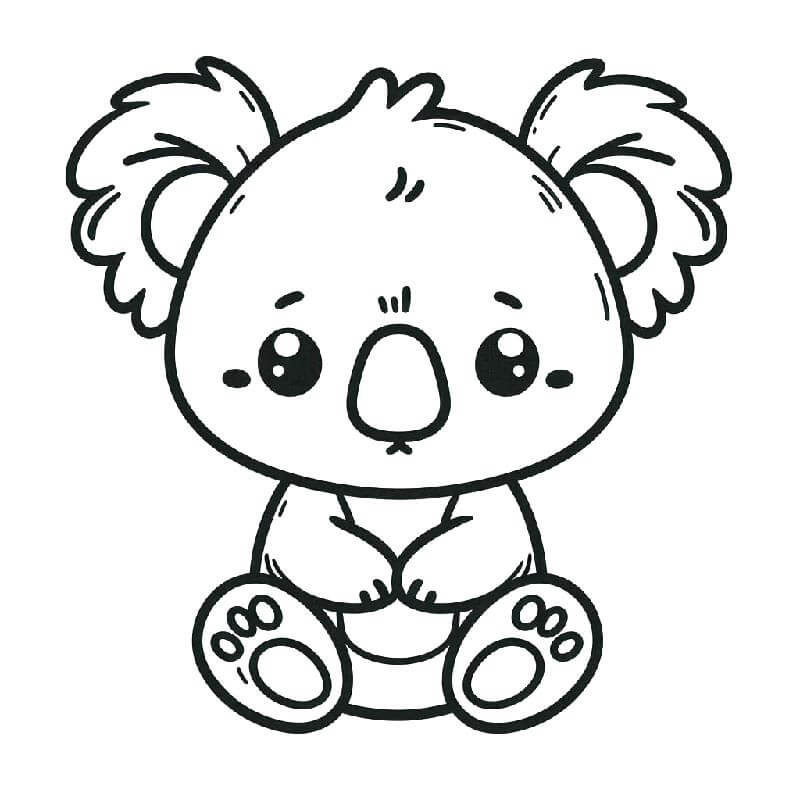 Koala pro Děti omalovánka
