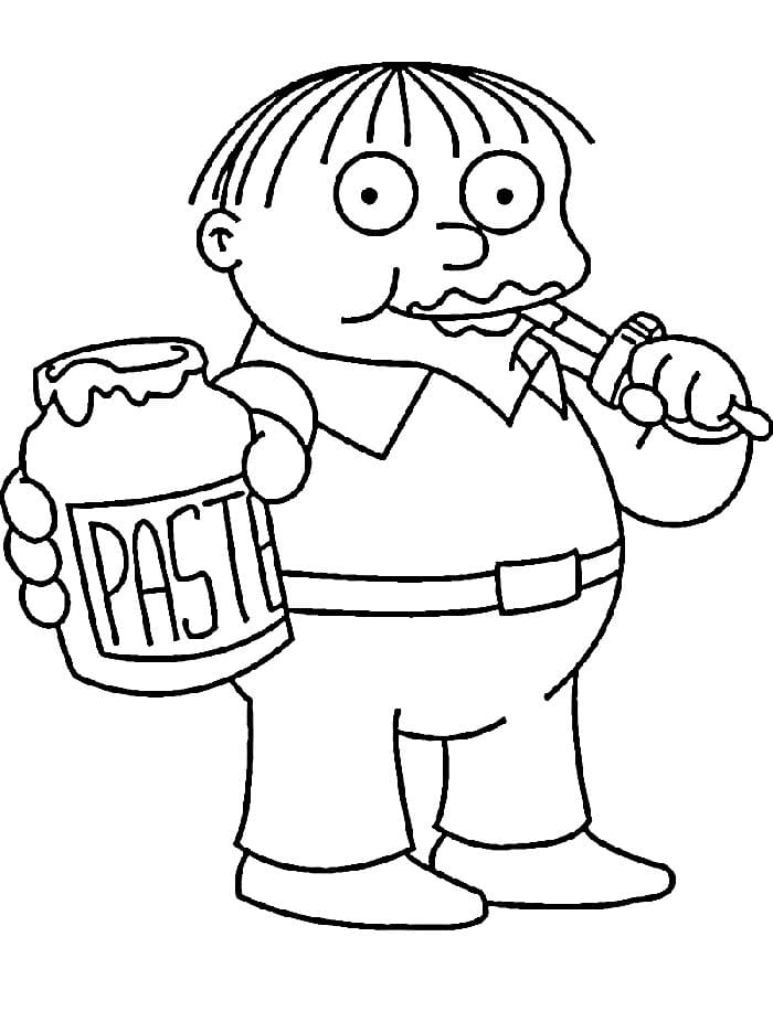 Kreslení Simpsonovi omalovánka