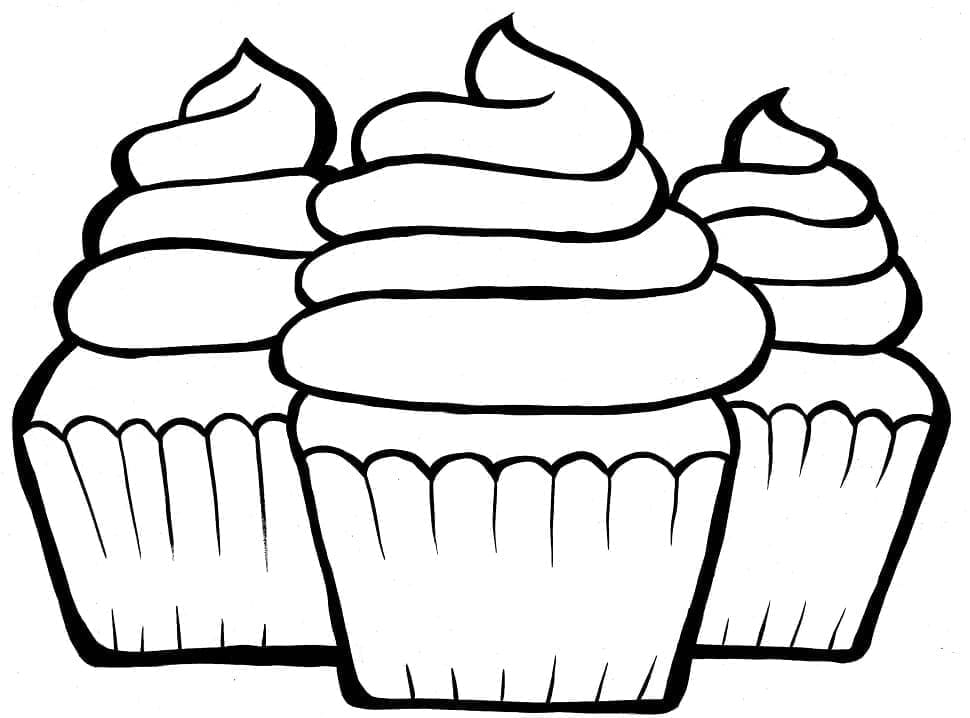 Malý Cupcake omalovánka
