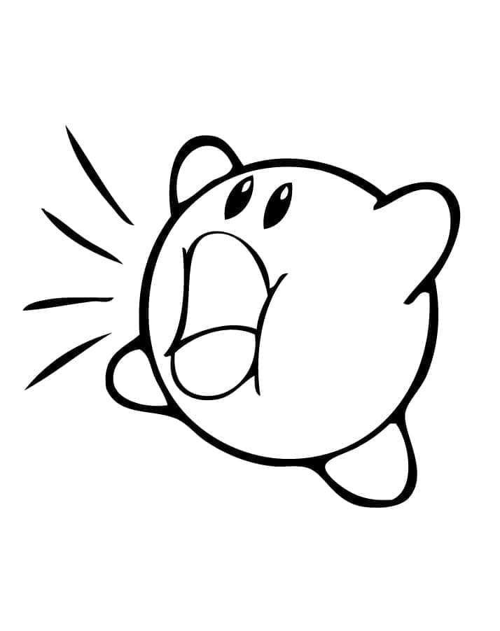 Malý Kirby omalovánka