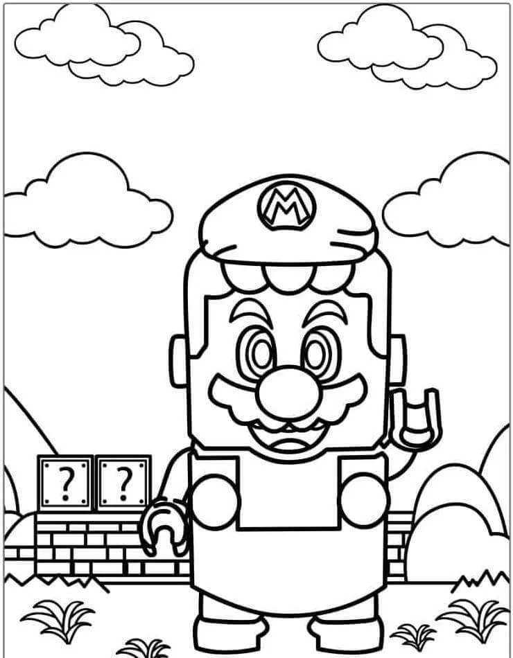 Mario (10) omalovánka