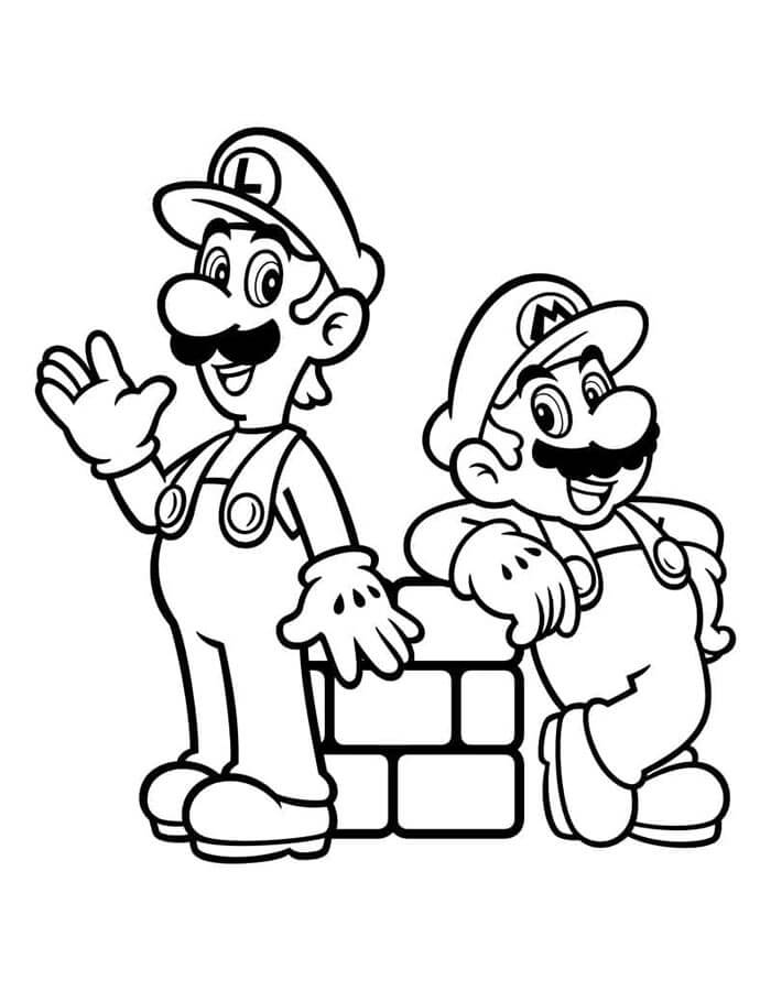 Mario (13) omalovánka