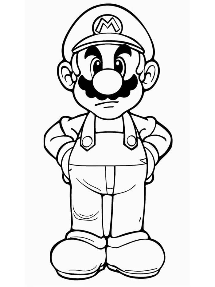 Mario (14) omalovánka