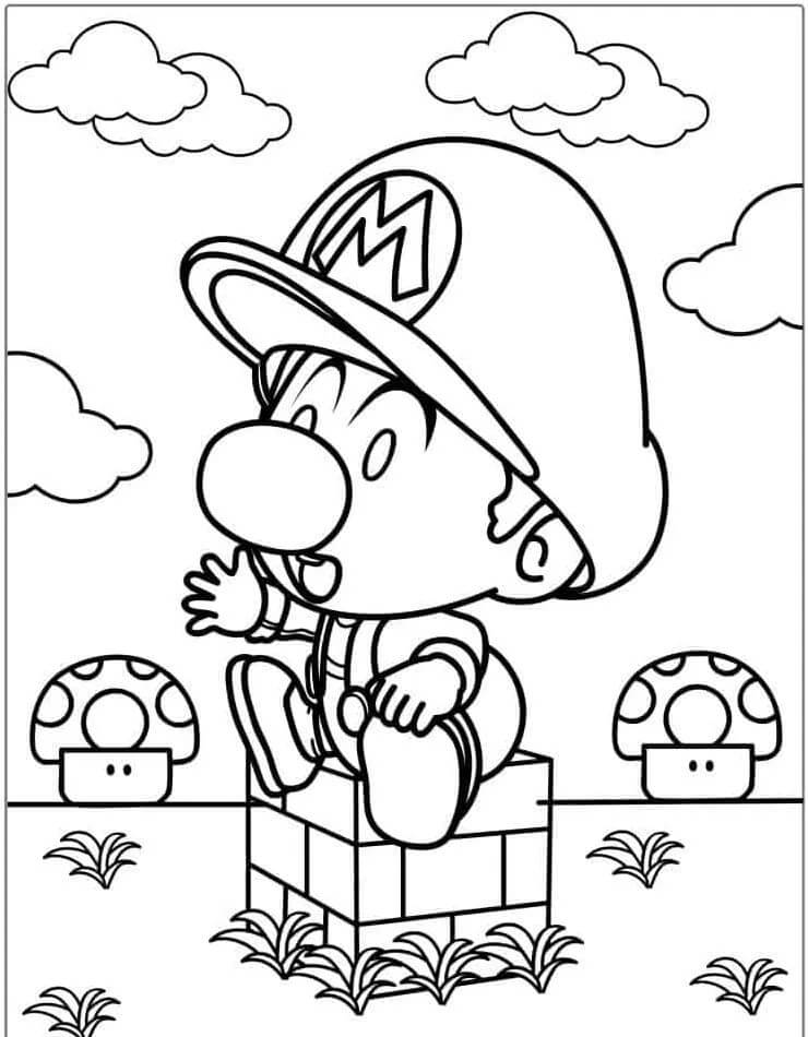 Mario (2) omalovánka