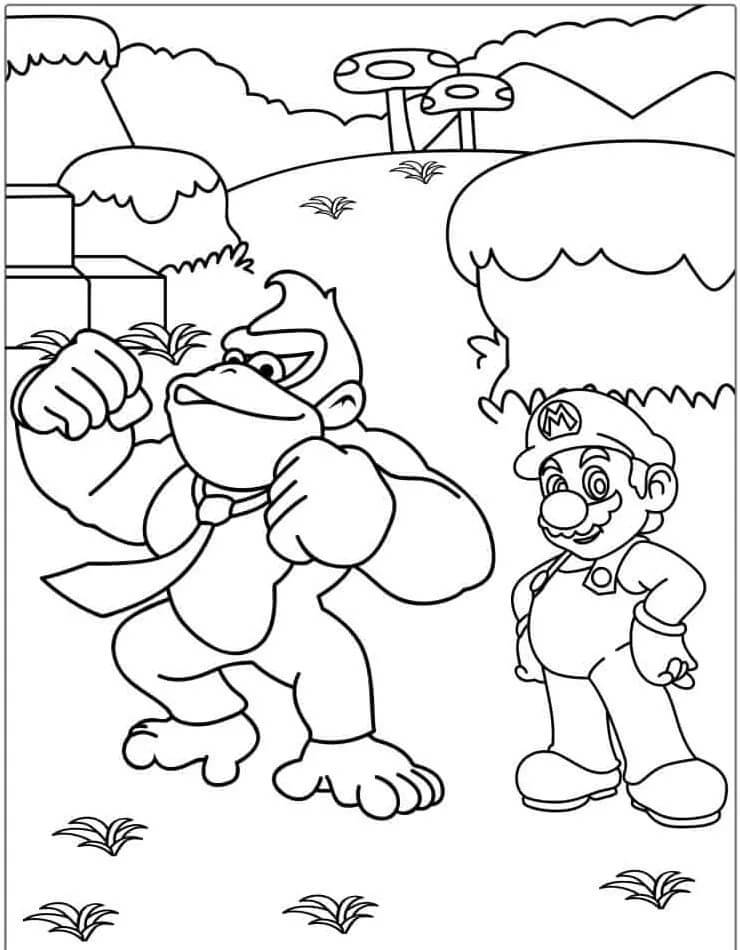 Mario (3) omalovánka