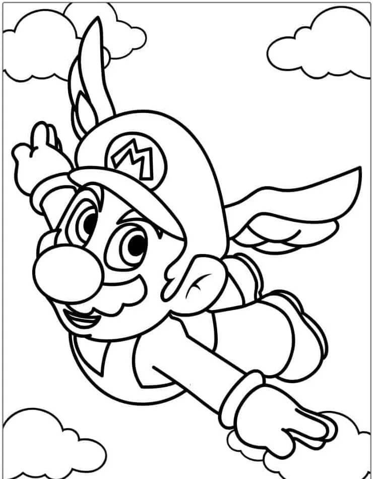 Mario (4) omalovánka