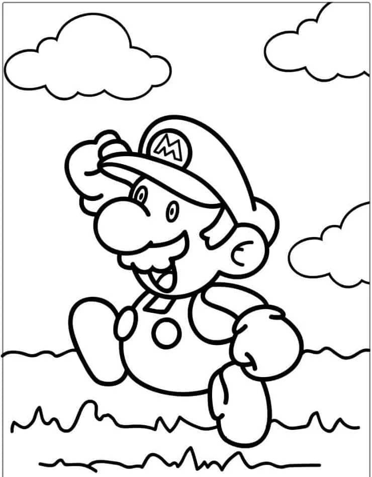 Mario (6) omalovánka