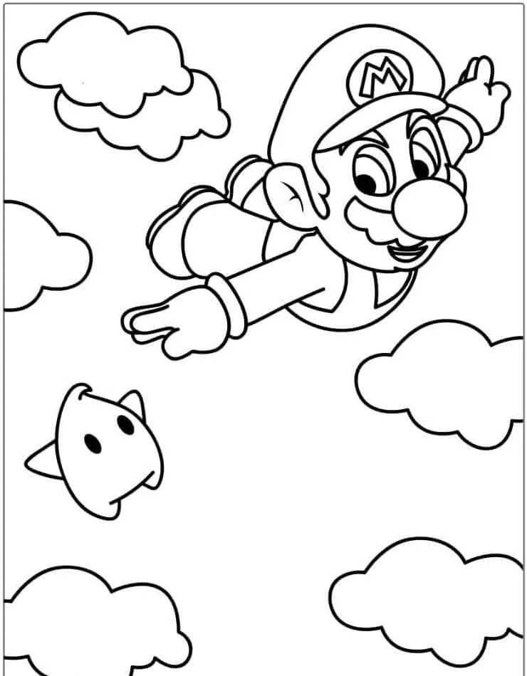 Mario (7) omalovánka
