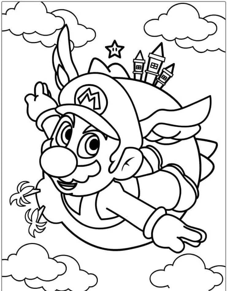 Mario (8) omalovánka