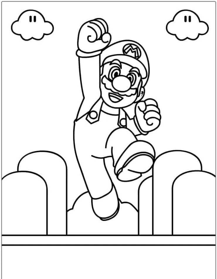 Mario (9) omalovánka