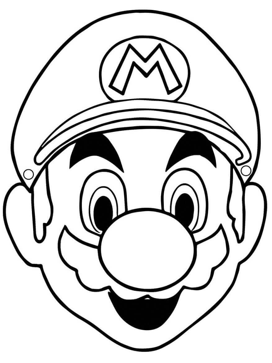 Mario Bros omalovánka