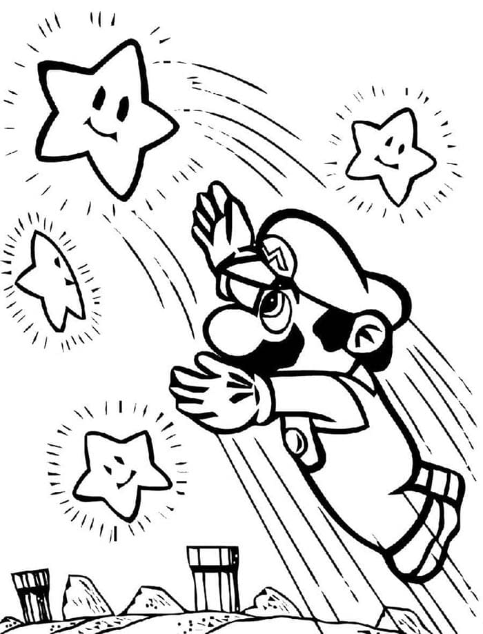 Mario pro Děti omalovánka