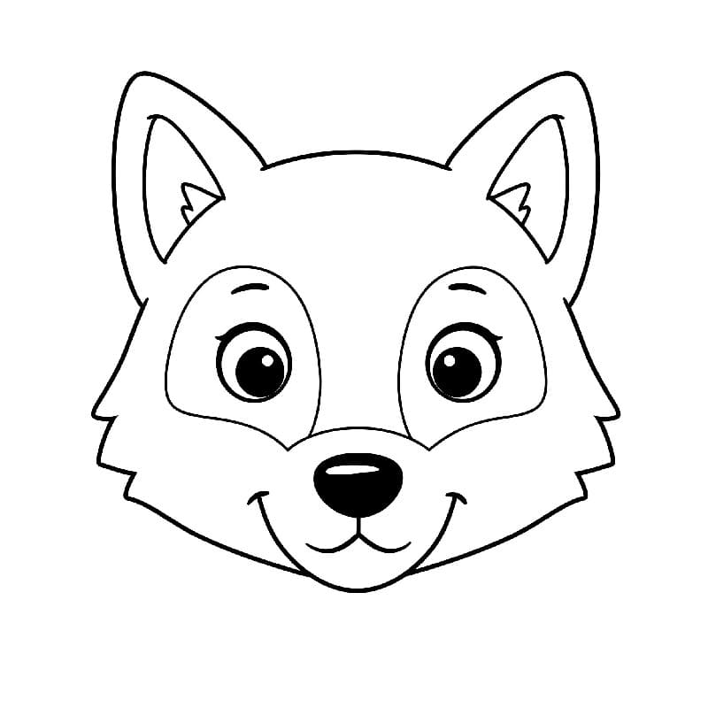 Milý Vlk omalovánka