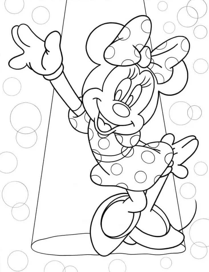 Minnie Mouse Tisknutelná pro Děti omalovánka