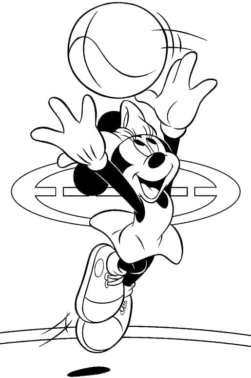 Minnie Mouse Zdarama omalovánka