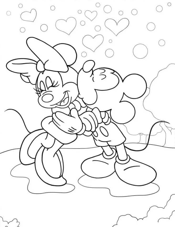 Minnie Mouse pro 5leté Děti omalovánka