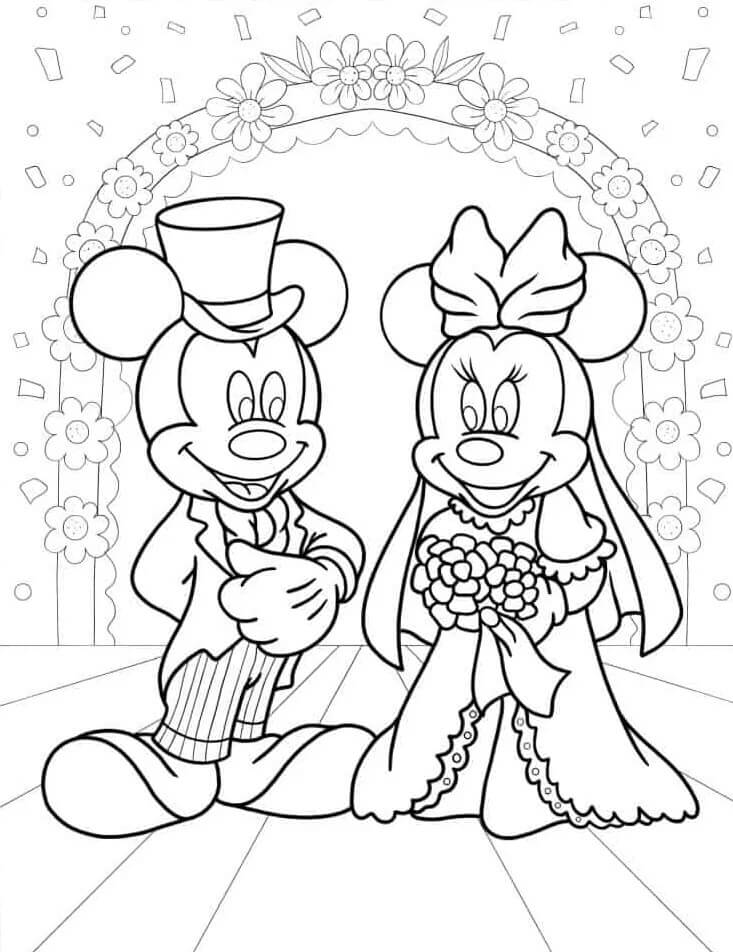 Minnie Mouse pro 6leté Děti omalovánka