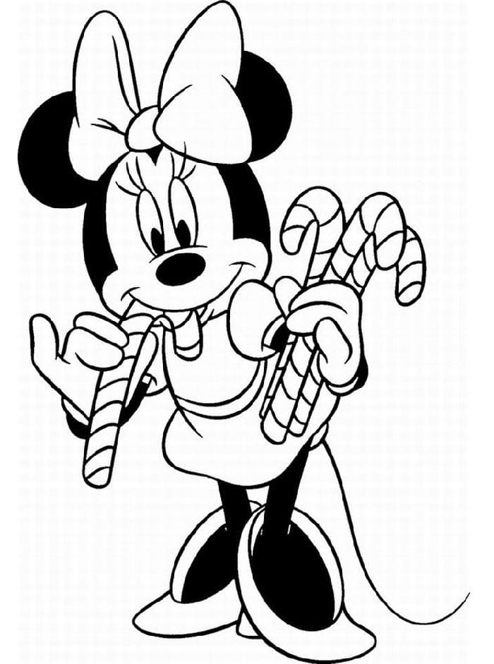 Minnie Mouse pro Děti omalovánka