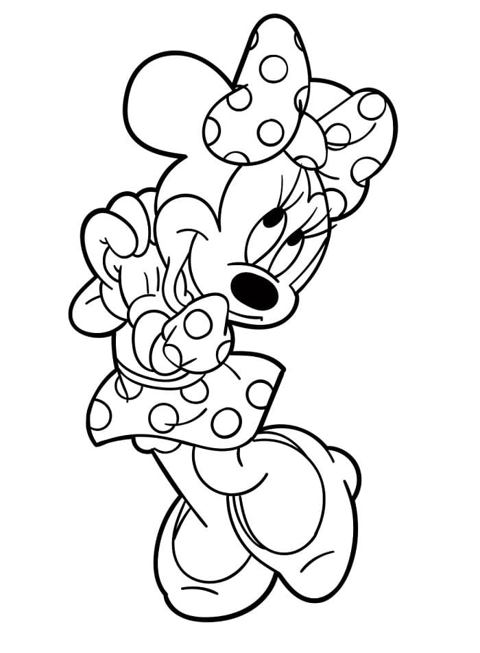 Minnie Mouse z Disney omalovánka