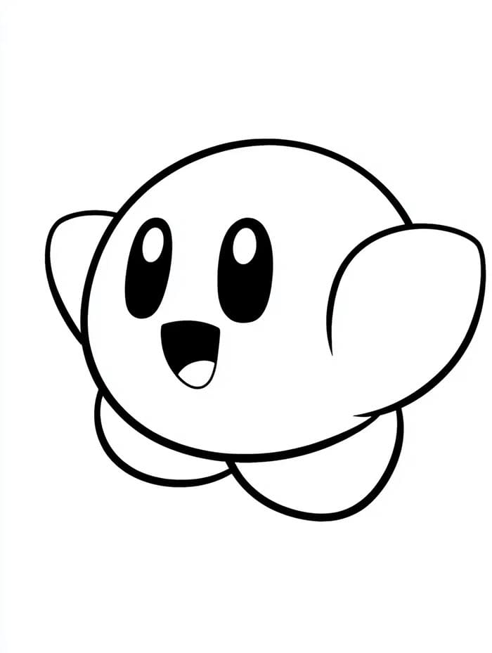 Nintendo Kirby omalovánka