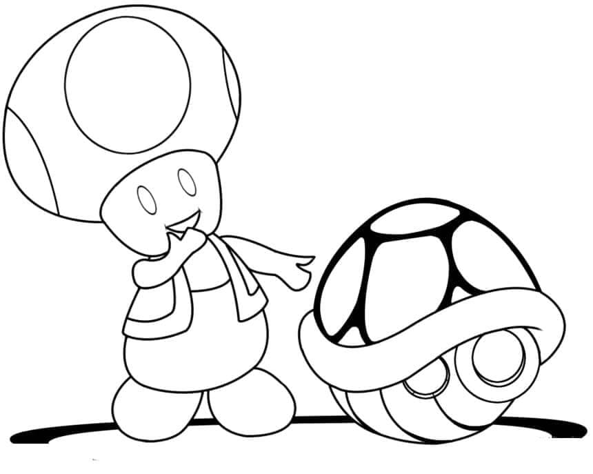 Nintendo Mario omalovánka