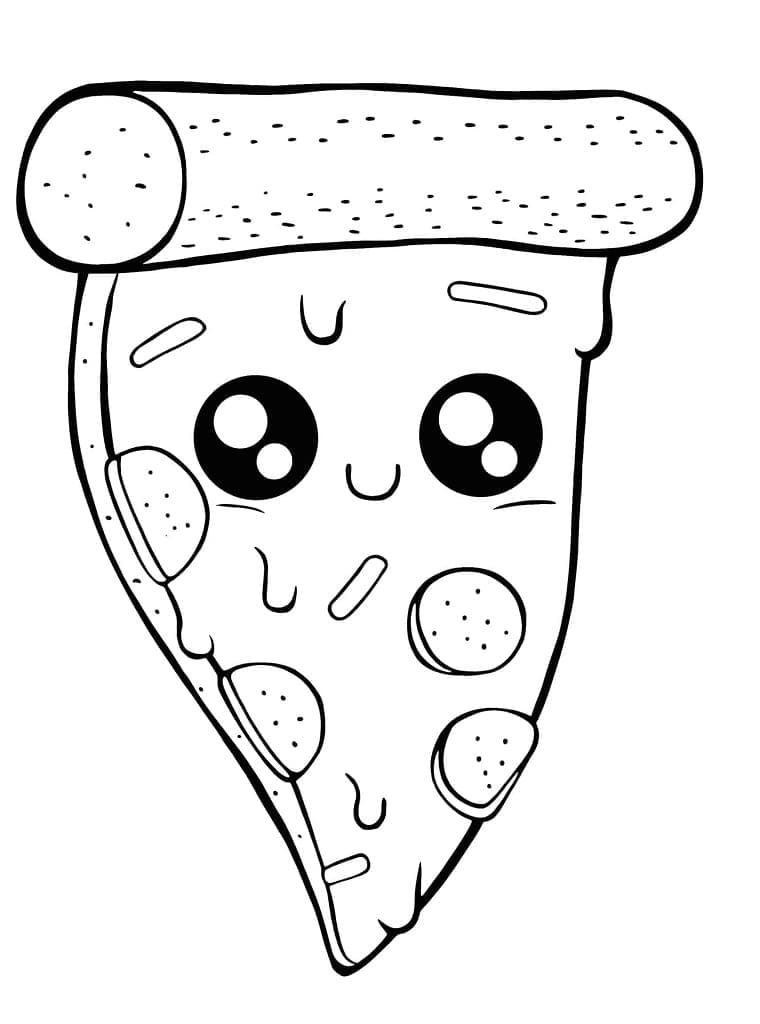 Pizza Tisknutelná Zdarma omalovánka