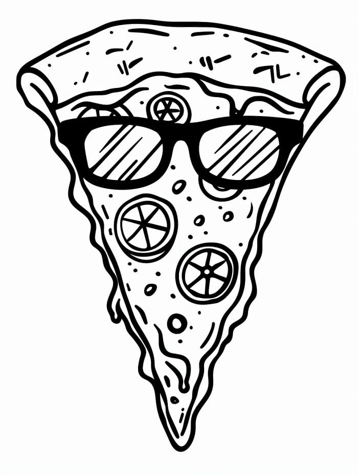 Pizza Zdarma Tisknutelná omalovánka