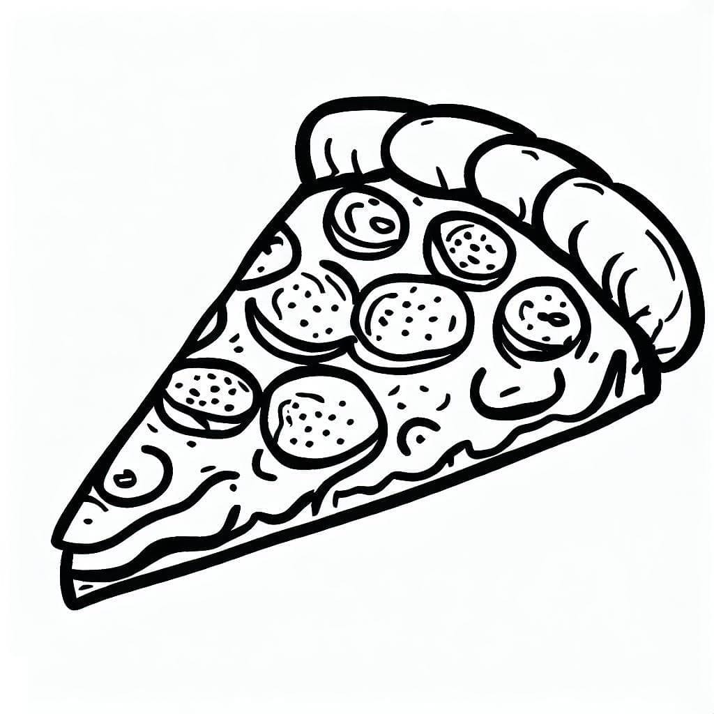 Pizza pro 2leté Děti omalovánka