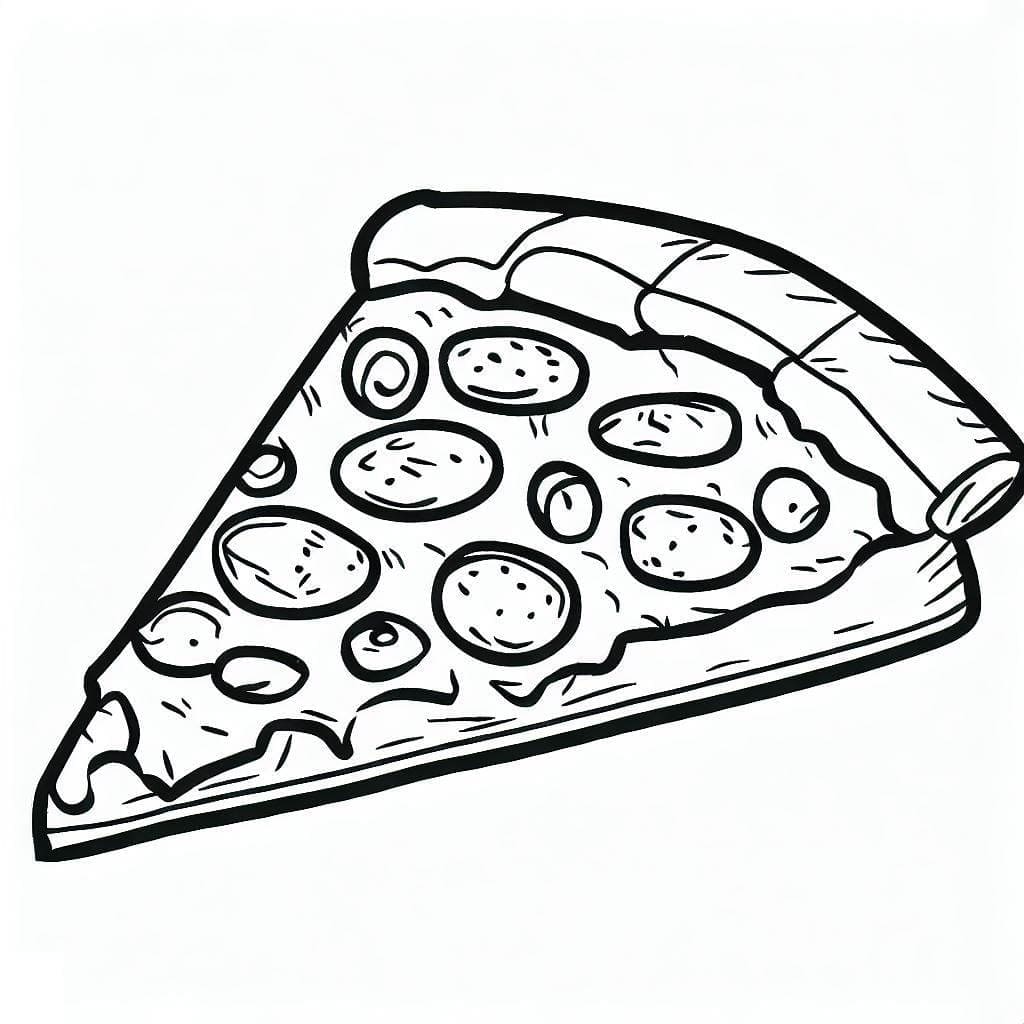 Pizza pro 5leté Děti omalovánka