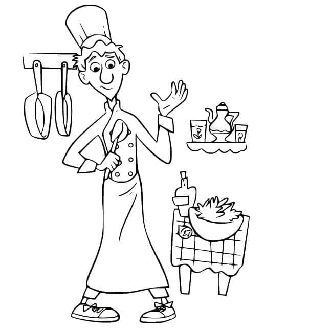 Ratatouille (7) omalovánka