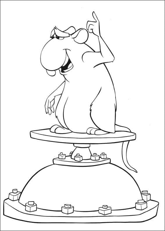 Ratatouille Tisknutelný omalovánka