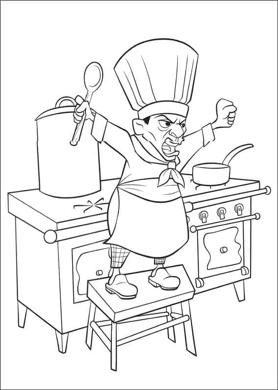 Ratatouille Zdarama omalovánka