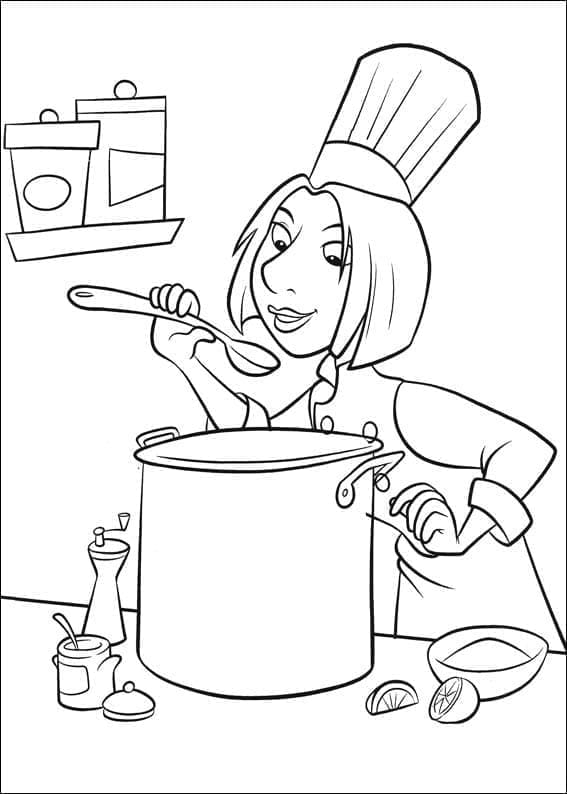 Ratatouille Zdarma pro Děti omalovánka
