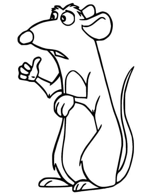 Ratatouille pro 2leté Děti omalovánka