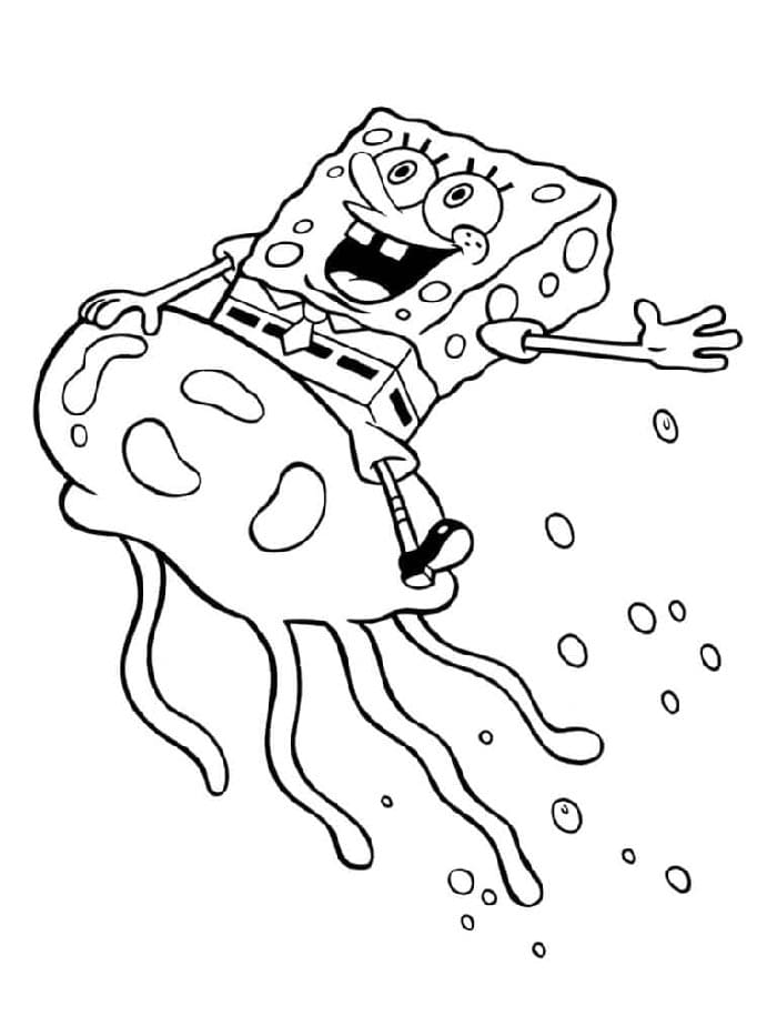 Rozkošný Spongebob omalovánka