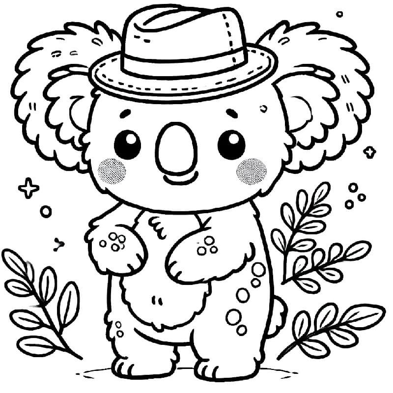 Roztomilý Koala omalovánka