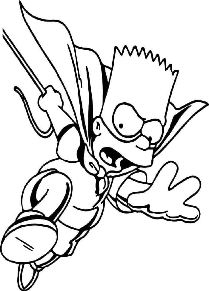 Simpsonovi Tisknutelní pro Děti omalovánka