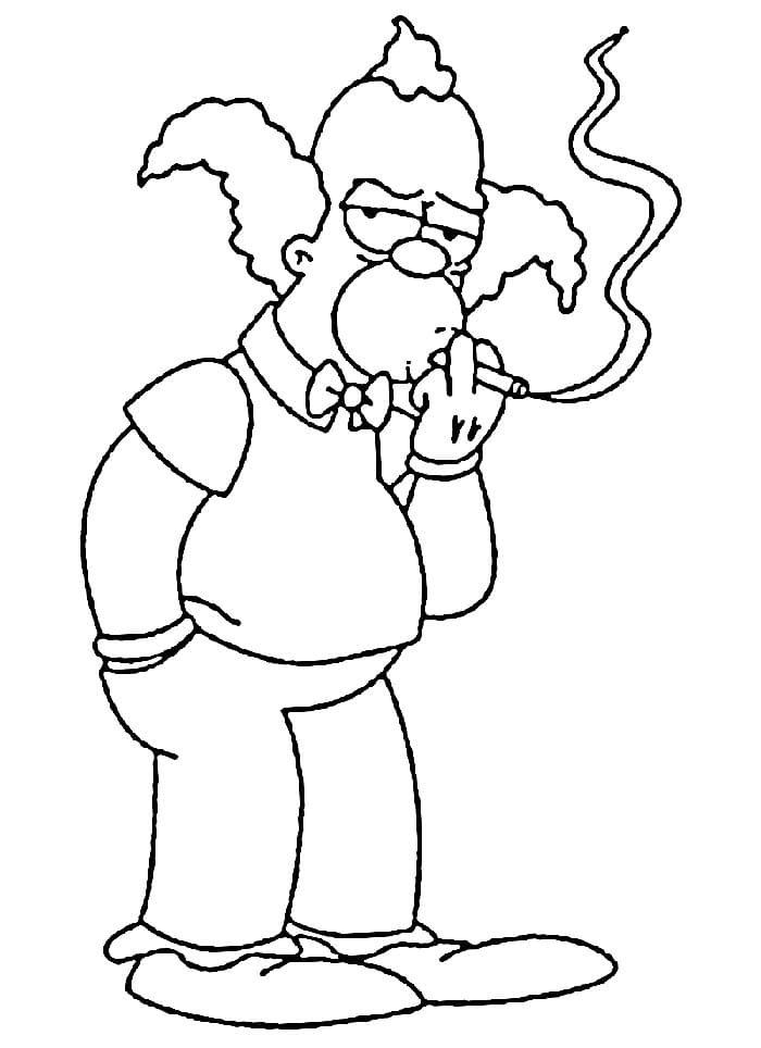 Simpsonovi Zdarama omalovánka