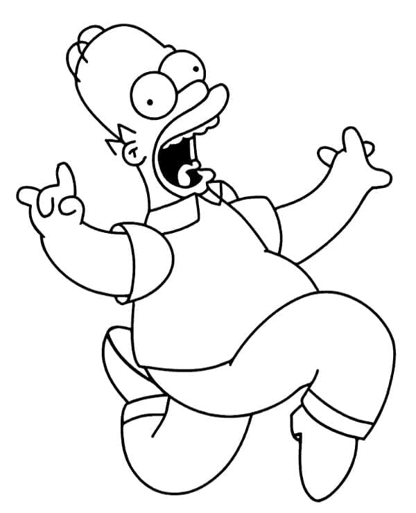 Simpsonovi k Vymalování omalovánka