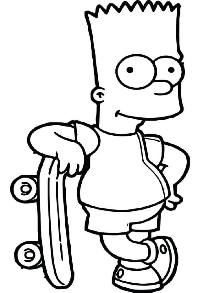 Simpsonovi pro Děti omalovánka