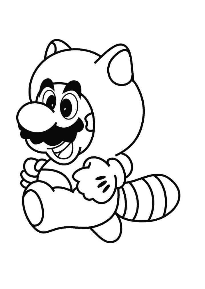 Snadný Mario omalovánka