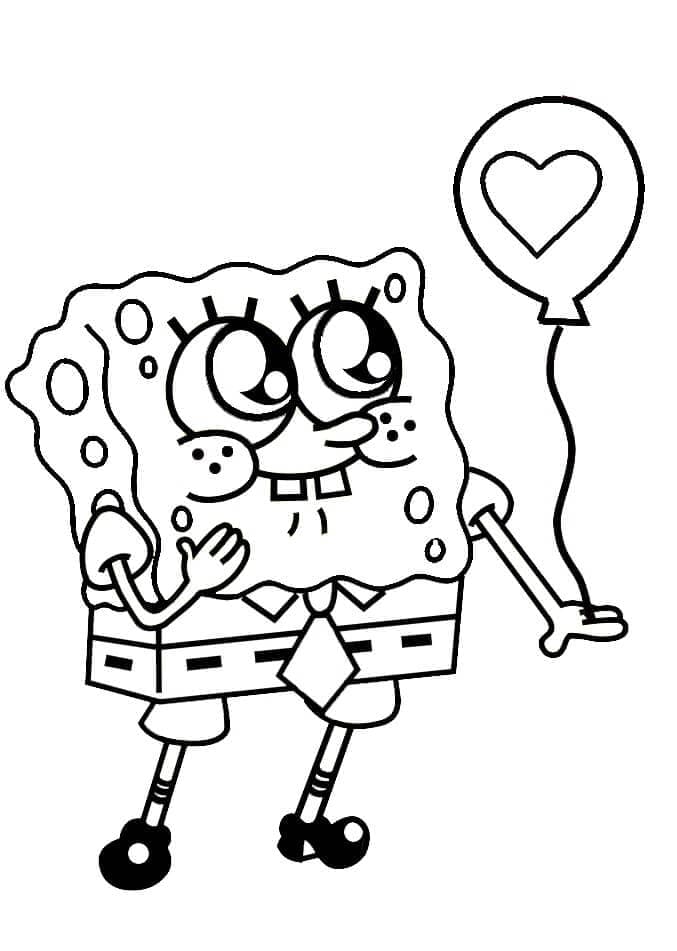 Spongebob Obrázek omalovánka