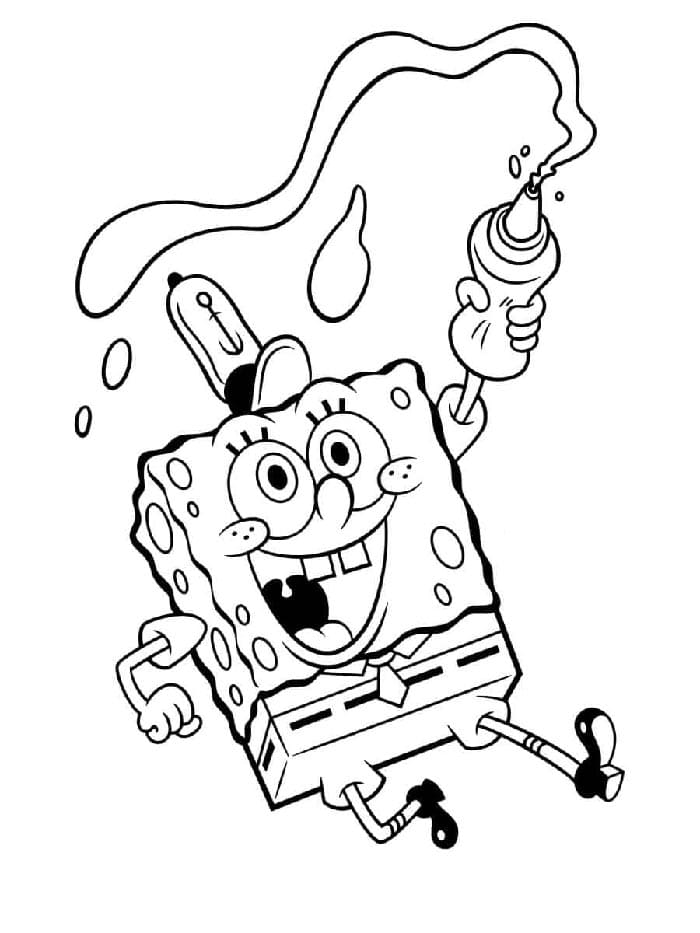 Spongebob Tisknutelný omalovánka