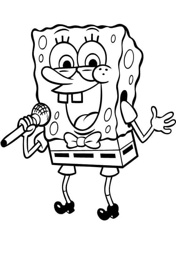 Spongebob pro Děti omalovánka