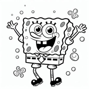 Omalovánky Spongebob v kalhotách
